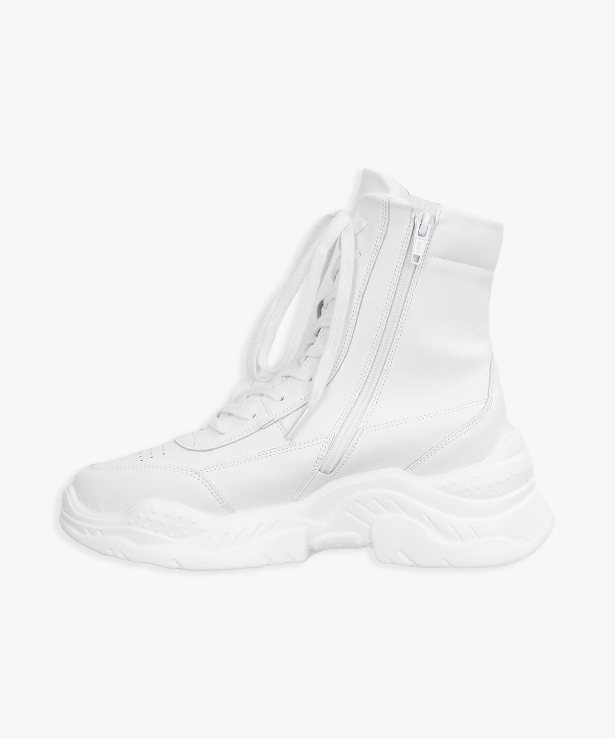 핑크파인애플(PINK PINEAPPLE) LACE UP HIGH TOP SNEAKERS_WHITE