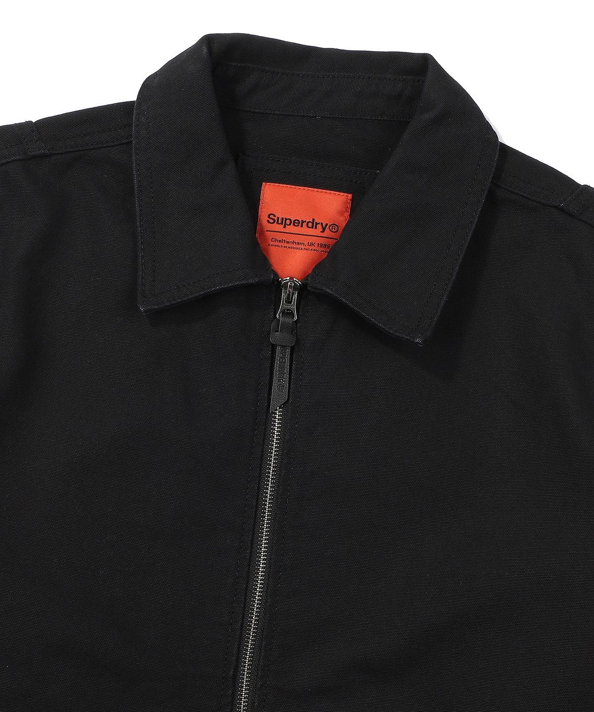 슈퍼드라이(SUPERDRY) 빈티지 2WAY 코튼 블루종 블랙