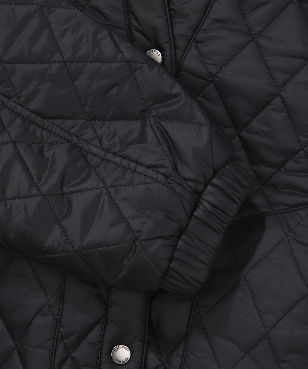 슈퍼드라이(SUPERDRY) W 퀄티드 숏 패딩 자켓 블랙