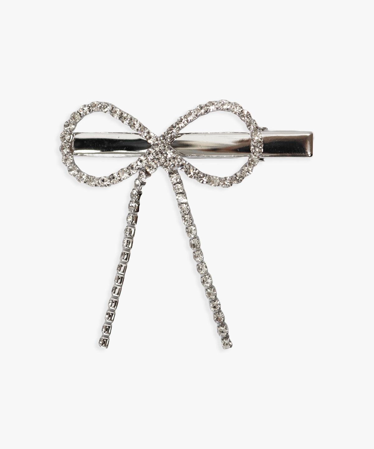 핑크파인애플(PINK PINEAPPLE) TWINKLE RIBBON HAIRPIN_SILVER