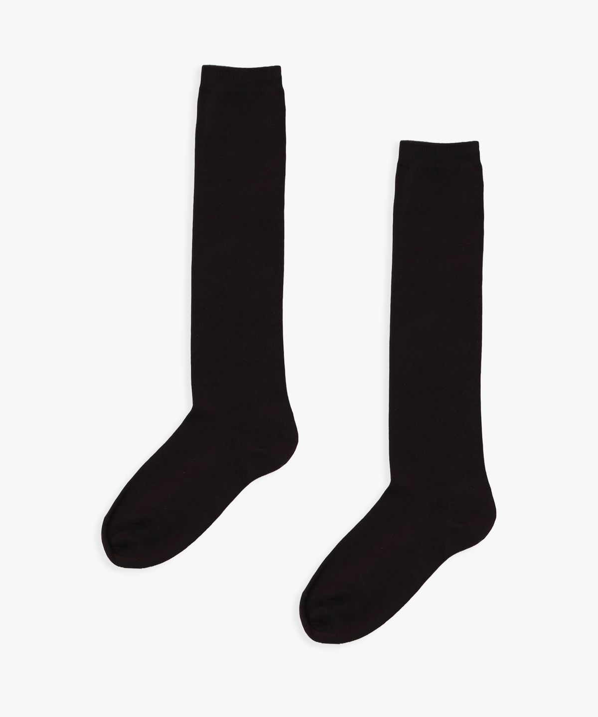 핑크파인애플(PINK PINEAPPLE) [2EA 1SET] BASIC KNEE HIGH SOCKS_BROWN