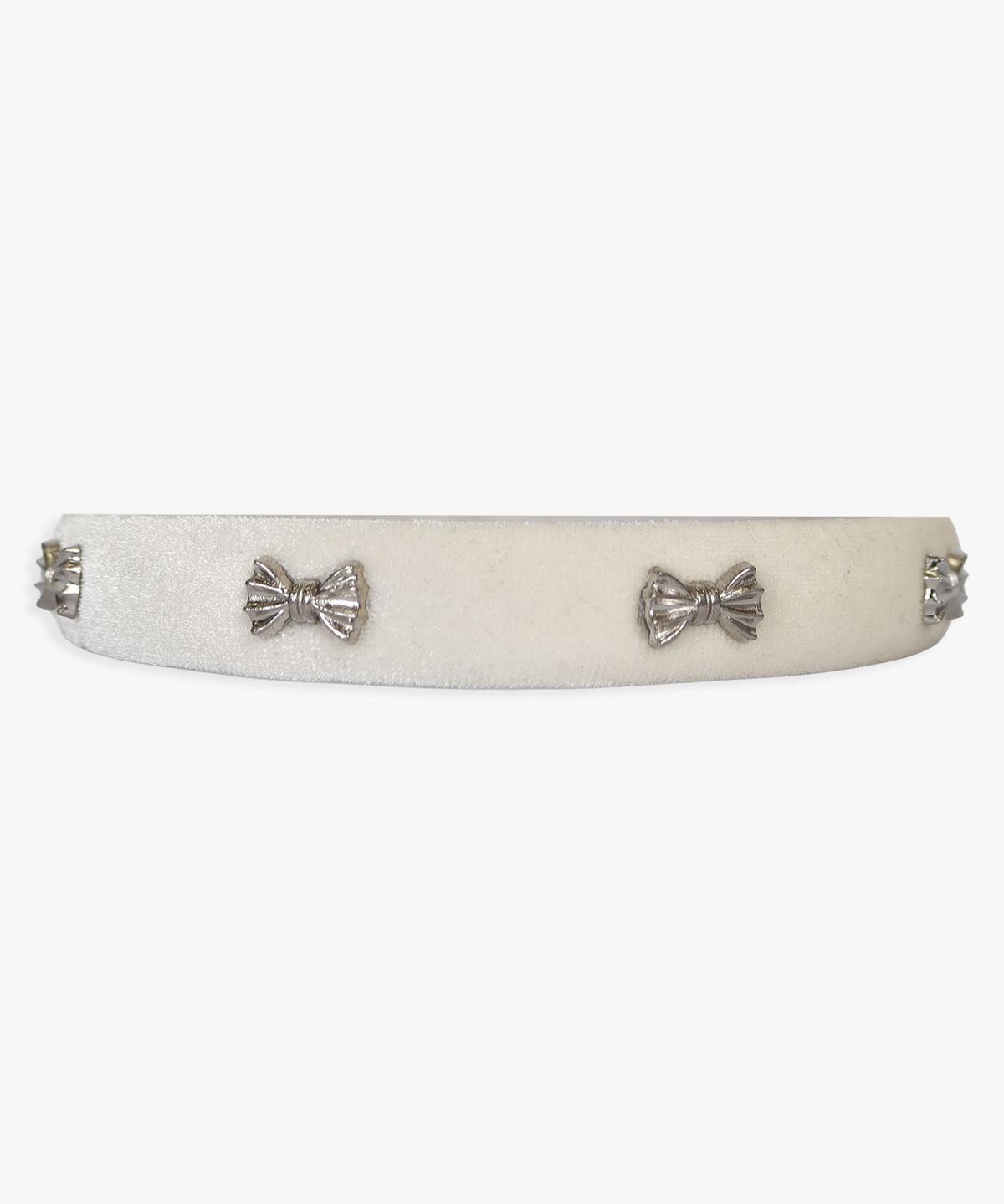 핑크파인애플(PINK PINEAPPLE) CLARA VELVET HAIRBAND_IVORY