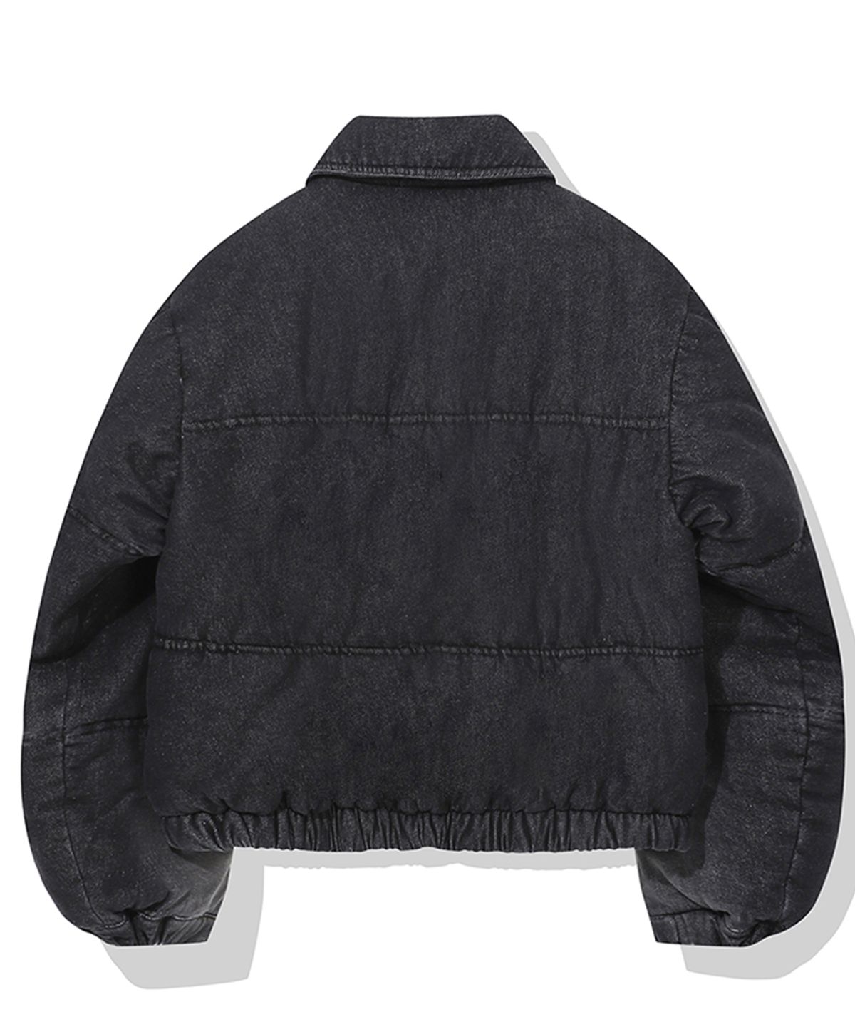 메인부스(MAINBOOTH) Vintage Denim Puffer Jacket(BLACK)