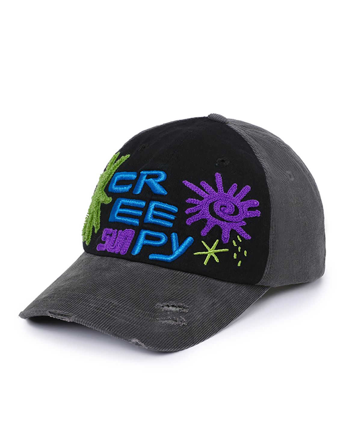 메인부스(MAINBOOTH) Creepy Sun Ball Cap(BLACK)