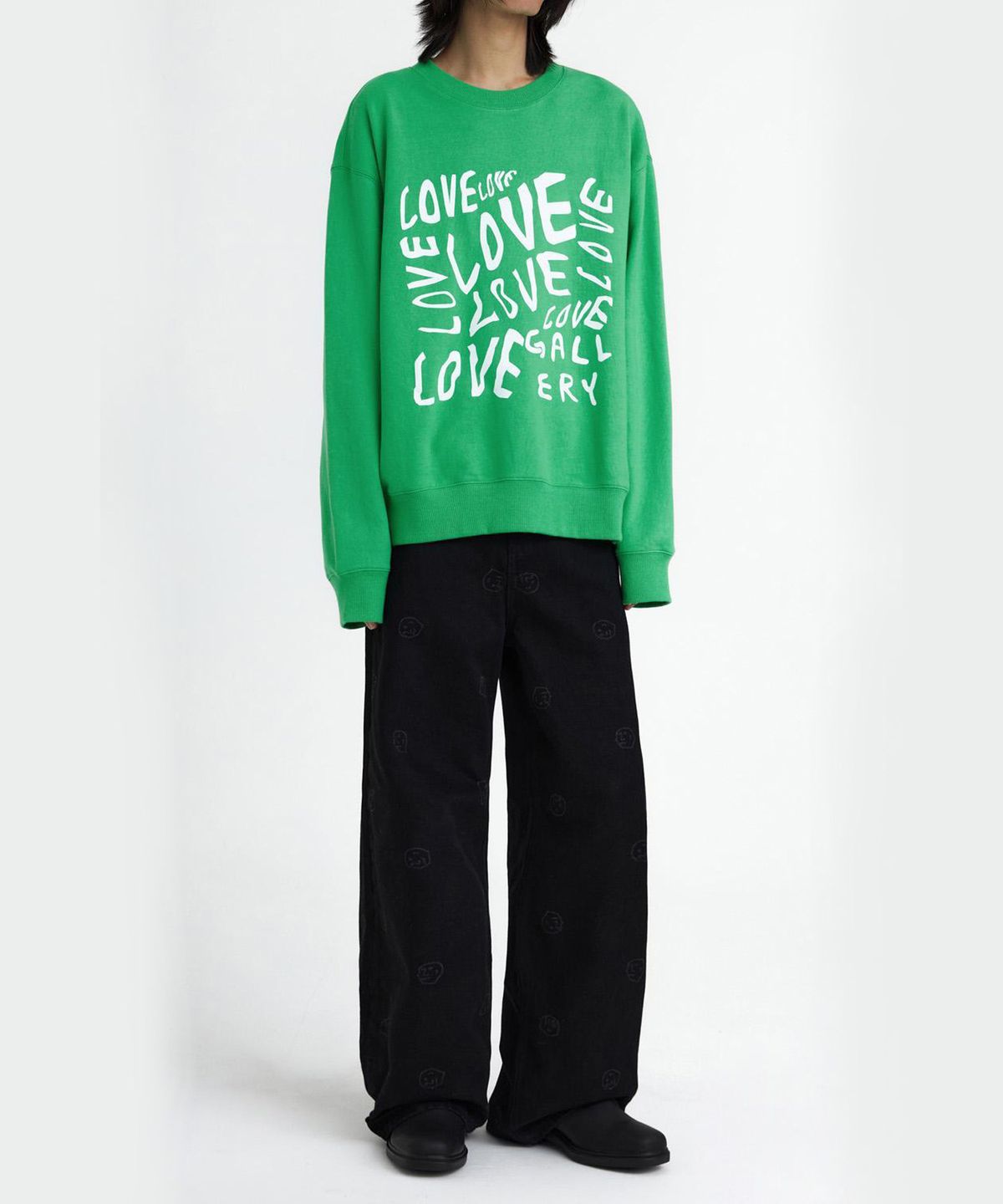 1011갤러리(1011 GALLERY) Love Graphic Long Sweatshirt