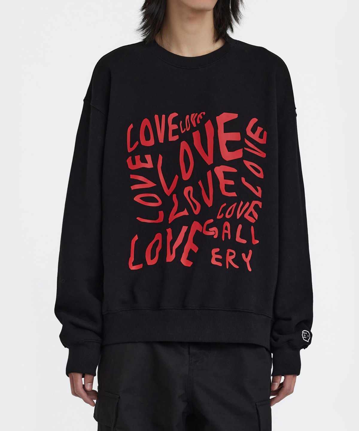 1011갤러리(1011 GALLERY) Love Graphic Long Sweatshirt