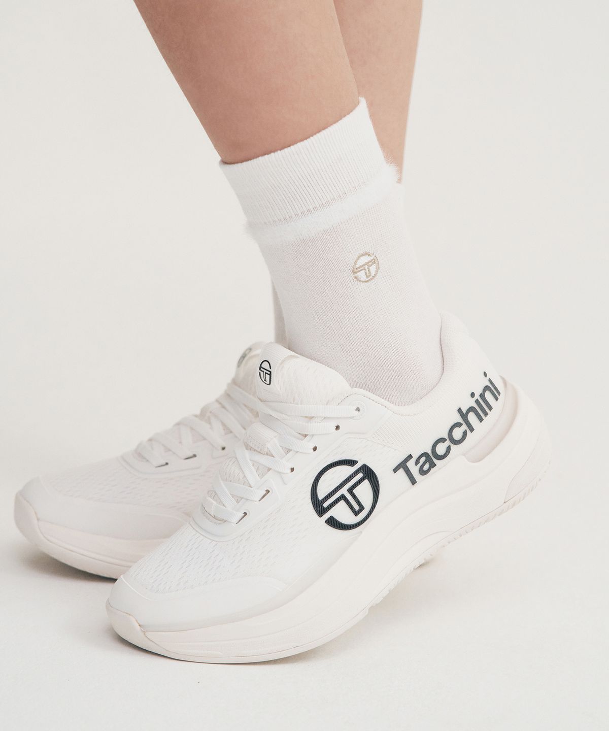 세르지오 타키니(SERGIO TACCHINI) W 윈터 크루 삭스 (White)
