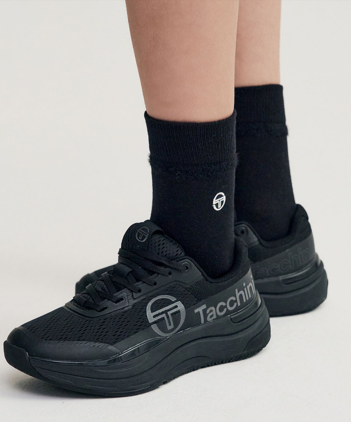 세르지오 타키니(SERGIO TACCHINI) W 윈터 크루 삭스 (Black)