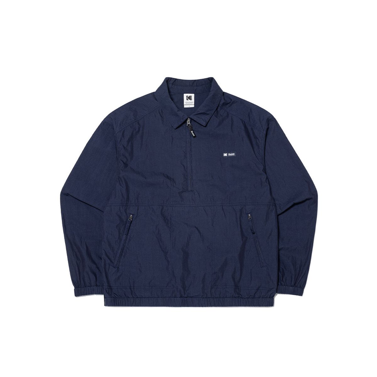 코닥(KODAK) 가먼트워싱 카라 아노락 자켓 NAVY