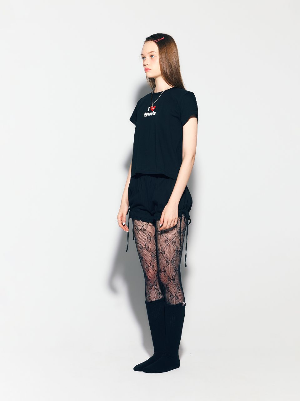 【asif calie】24fw GURLS CROP LONG SLEEVE T-SHIRT ASIF CALIE] CALIE GURLS T-SHIRT (2 COLOR)
