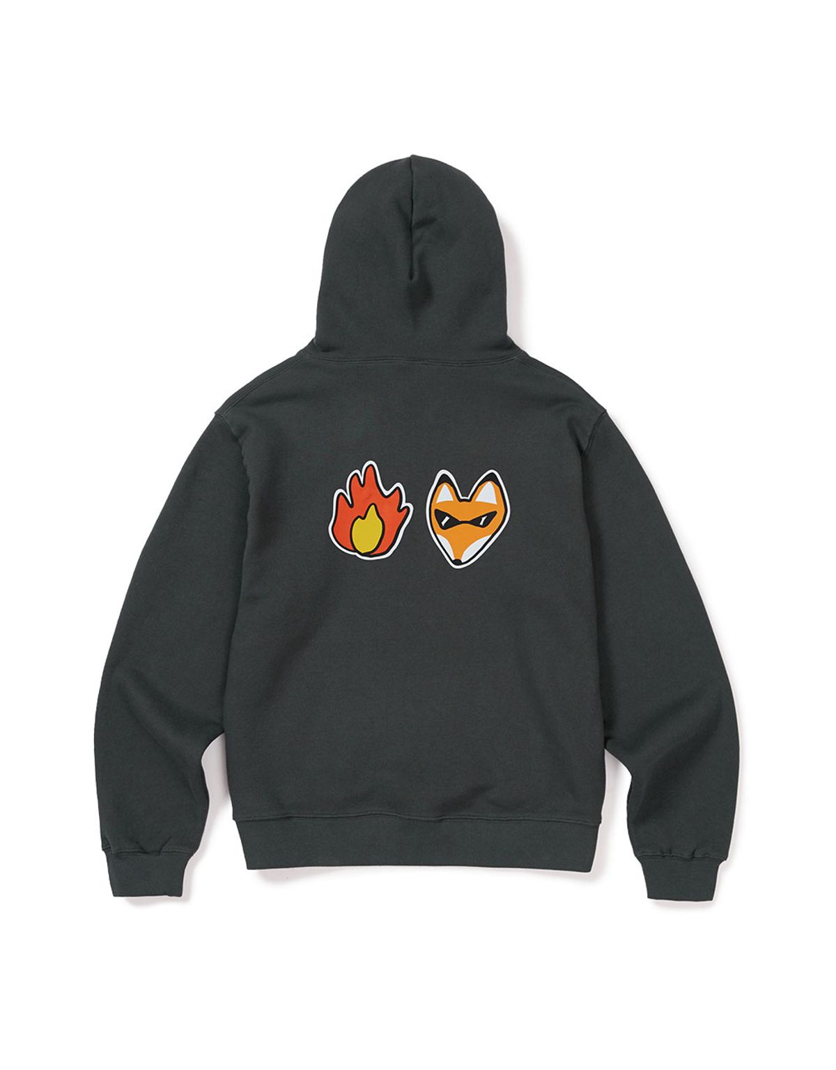 엠엠엘지(MMLG) [Mmlg] FIRE FOX HOODIE (SQUID BLACK)