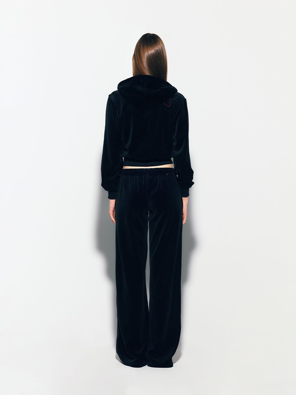 에즈이프 캘리(ASIF CALIE) GURLS BASIC TERRY HOOD ZIPUP BLACK