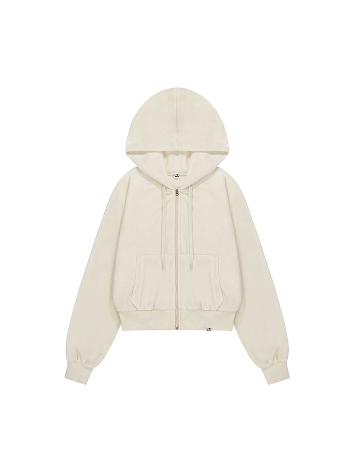 에즈이프 캘리(ASIF CALIE) GURLS BASIC TERRY HOOD ZIPUP IVORY