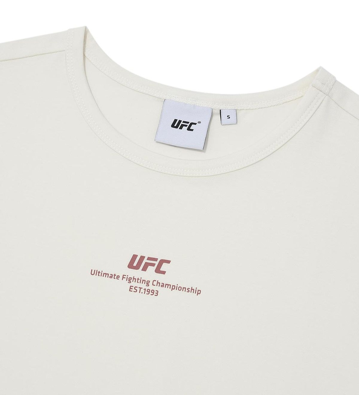 유에프씨 스포츠(UFC SPORT) UFC 플로우 릴렉스핏 반팔 티셔츠 오프화이트 U2SSW2201OW