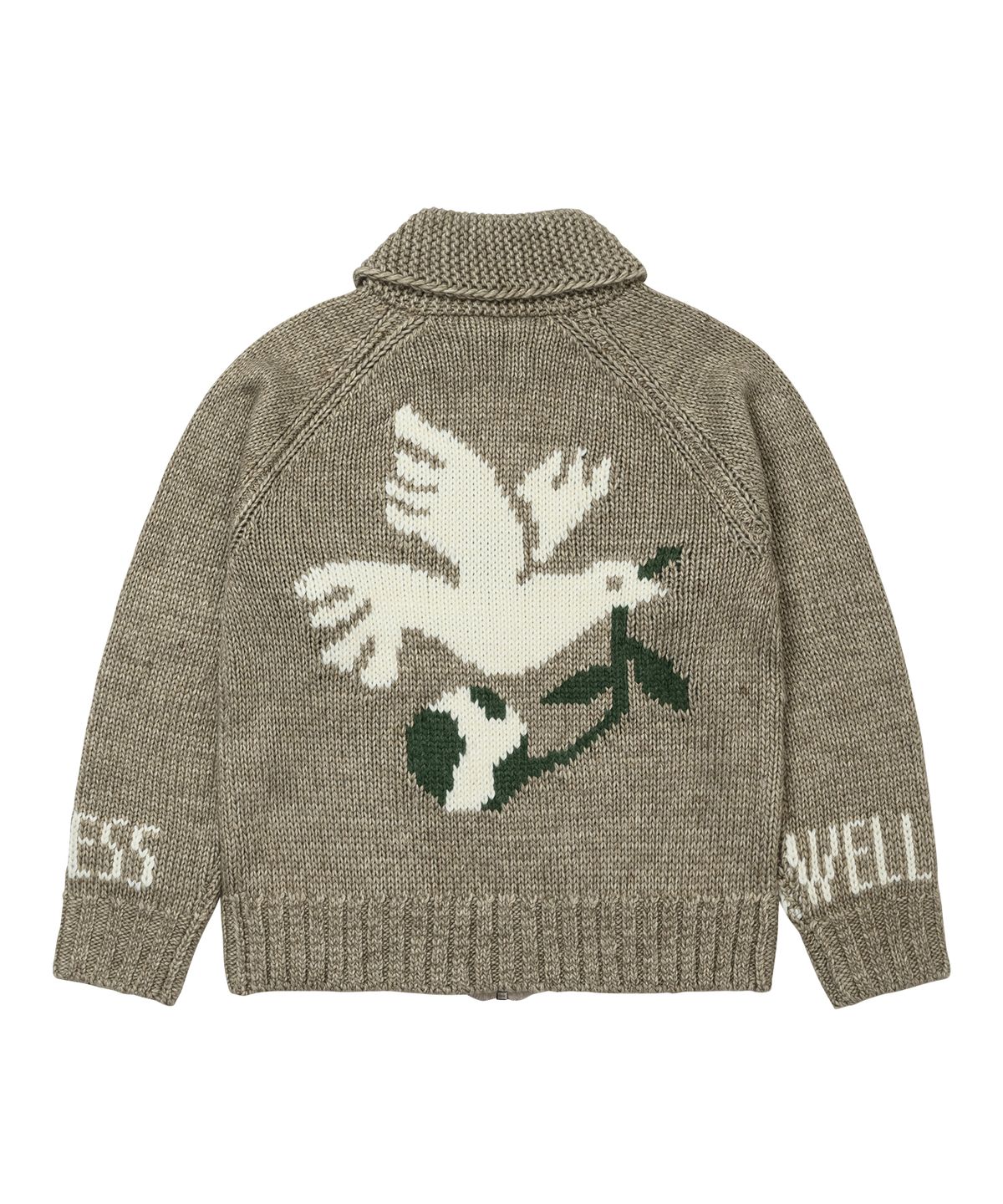 웰빙익스프레스(WELLBEING EXPRESS) Peace Cowichan Cardigan Light Khaki