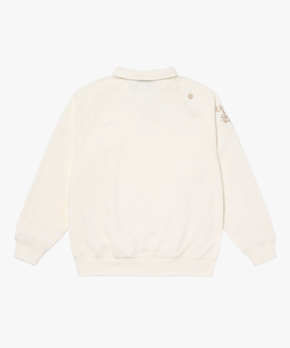 골스튜디오(GOALSTUDIO) STADIUM STITCH FLEECE POLO SHIRT-OFF WHITE