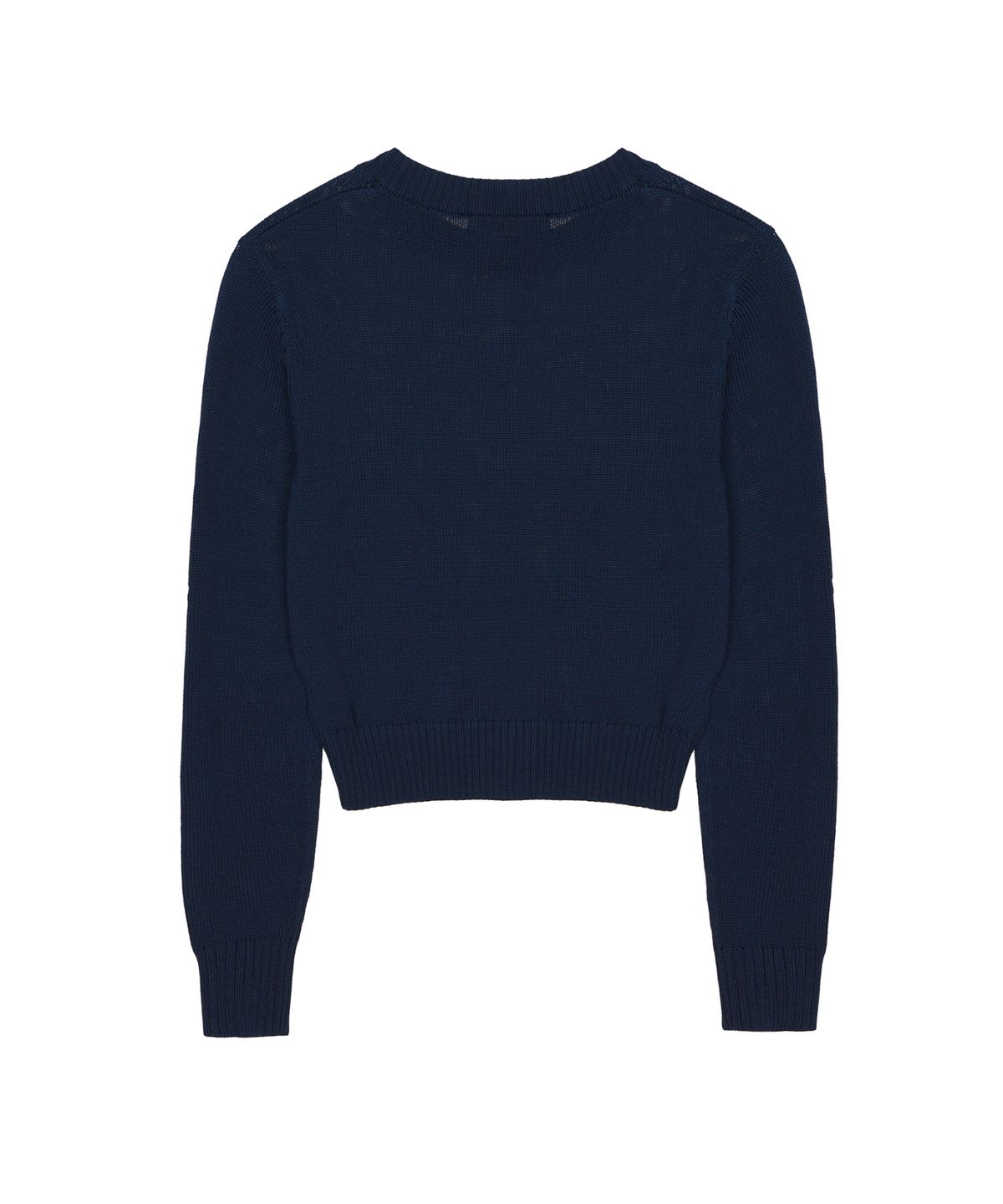 닉앤니콜(NICK&NICOLE) NICOLE LETTERING JAQUARD KNIT_NAVY