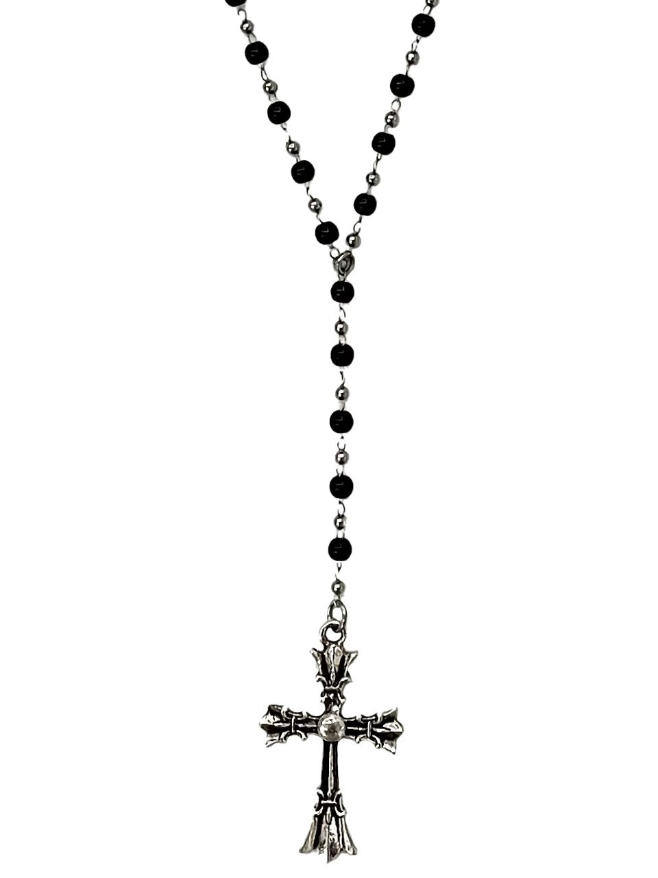 MUSINSA公式 | LECYTO Antique Mixxed Cross Necklace _[Silver]
