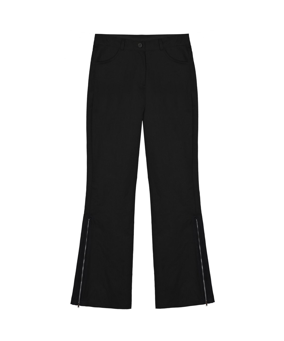 닉앤니콜(NICK&NICOLE) TWO WAY SLIT ZIPPER PANTS_BLACK