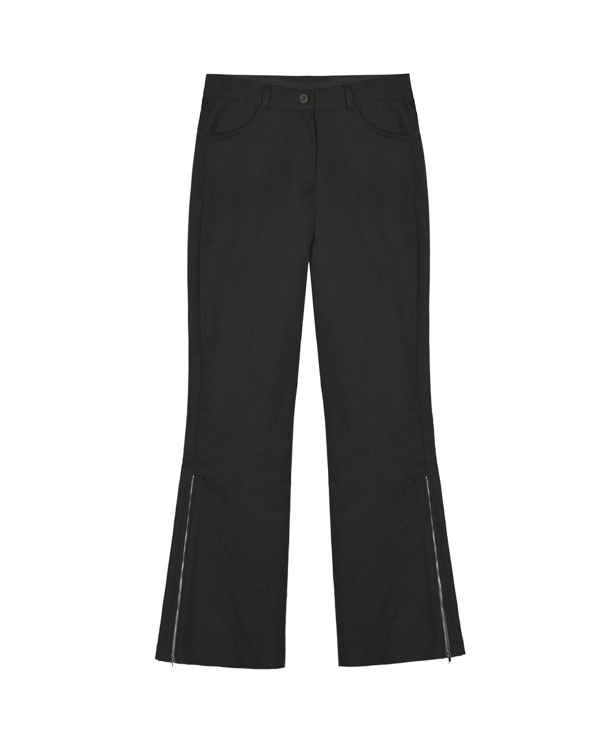 닉앤니콜(NICK&NICOLE) TWO WAY SLIT ZIPPER PANTS_CHARCOAL