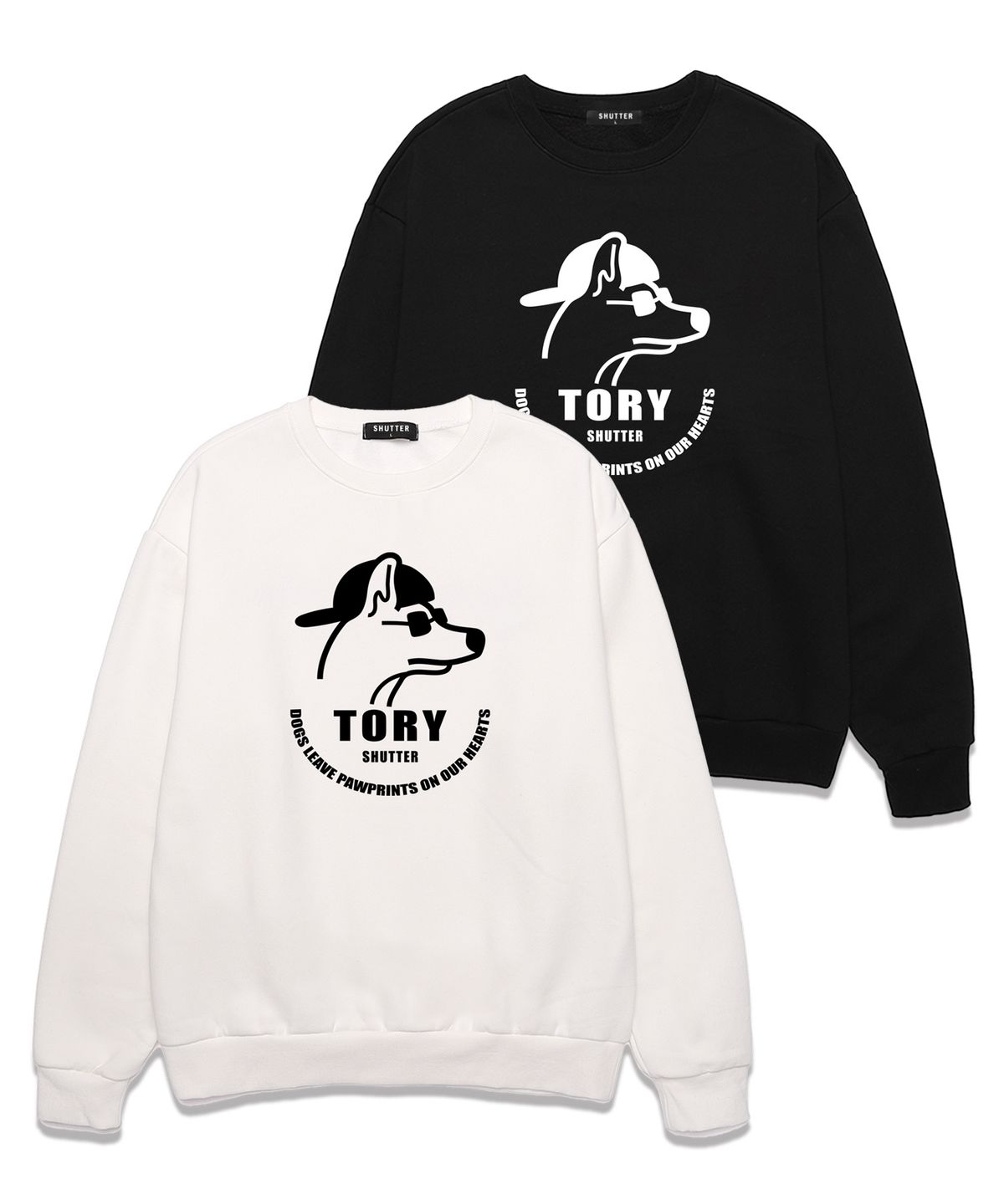 셔터(SHUTTER) TORY LOGO 맨투맨 (SLS018) 멜란지그레이