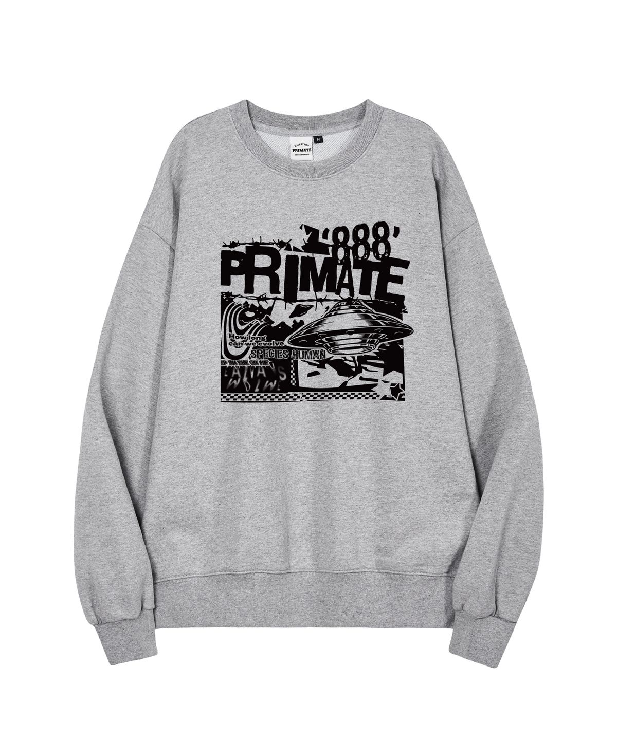 프라임에이트(PRIMATE) [기모/NO기모] SPACE 오버핏 맨투맨 6 COLORS