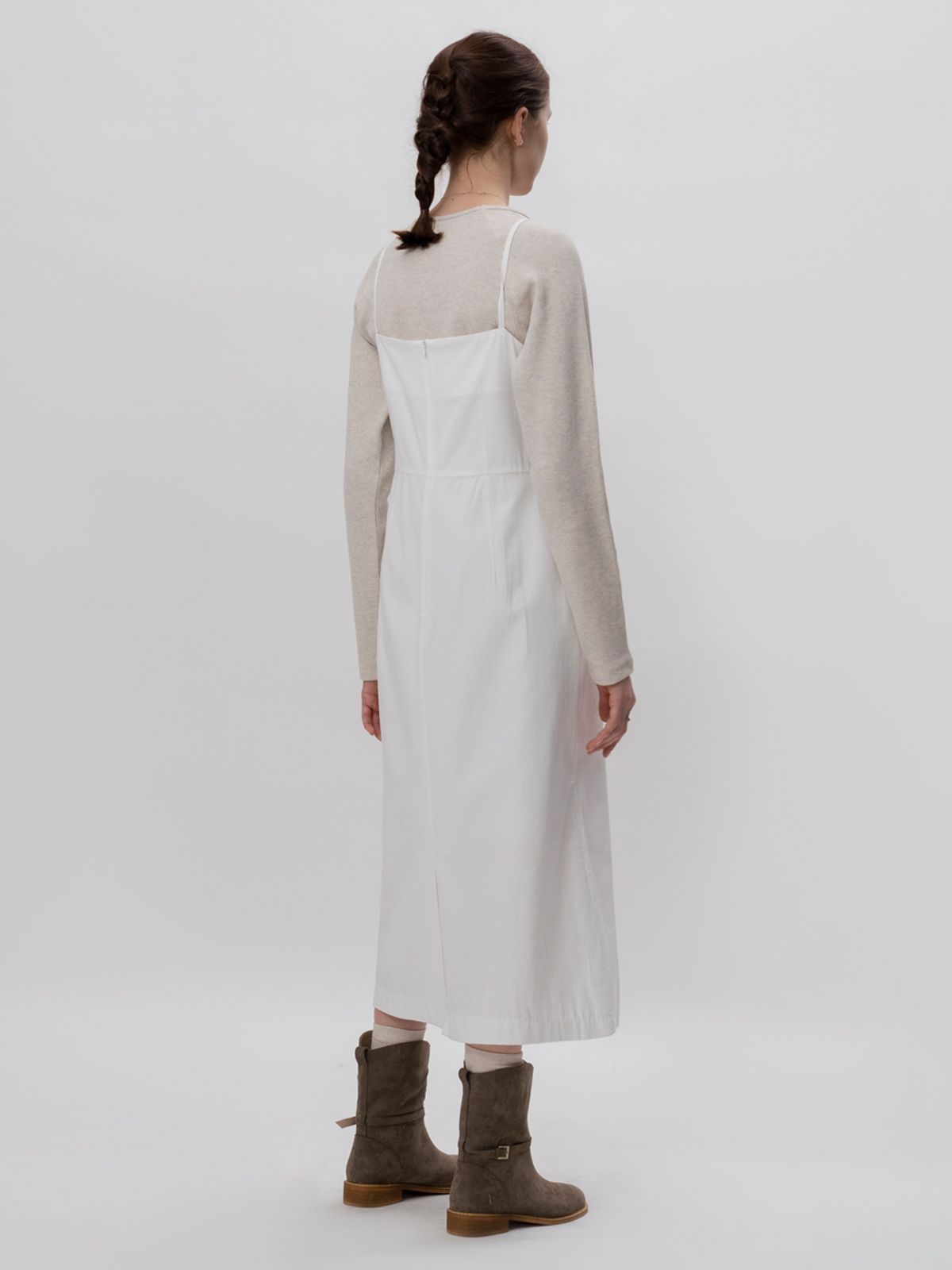 더미튼(THEMITTEN) Eyelet strap one-piece (white)