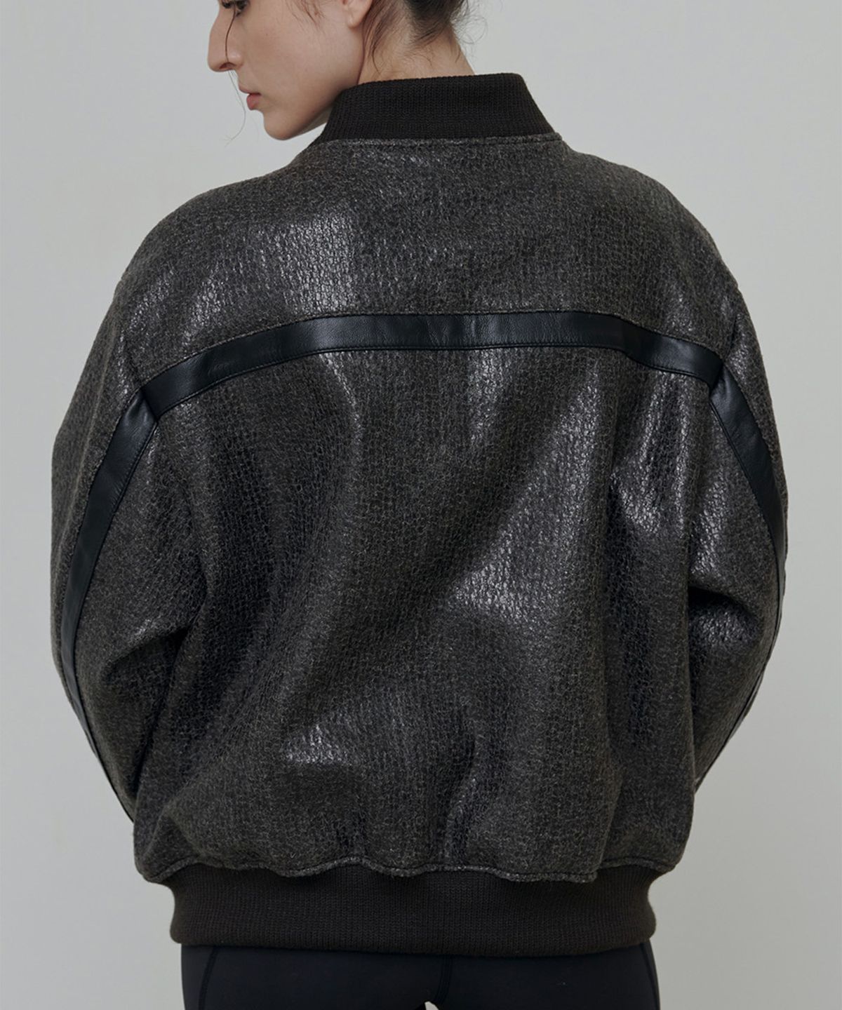 애니타임로릭(ANYTIME LOREAK) COSMOS BOMBER JACKET-BROWN(W)