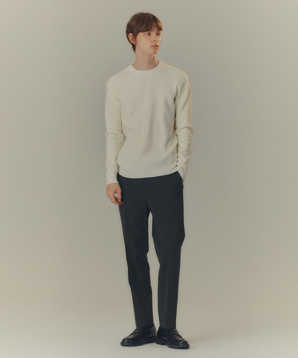 마인드브릿지(MINDBRIDGE) 두굿_[웜]루즈테이퍼드밴딩슬랙스 - 2color MAPT7102