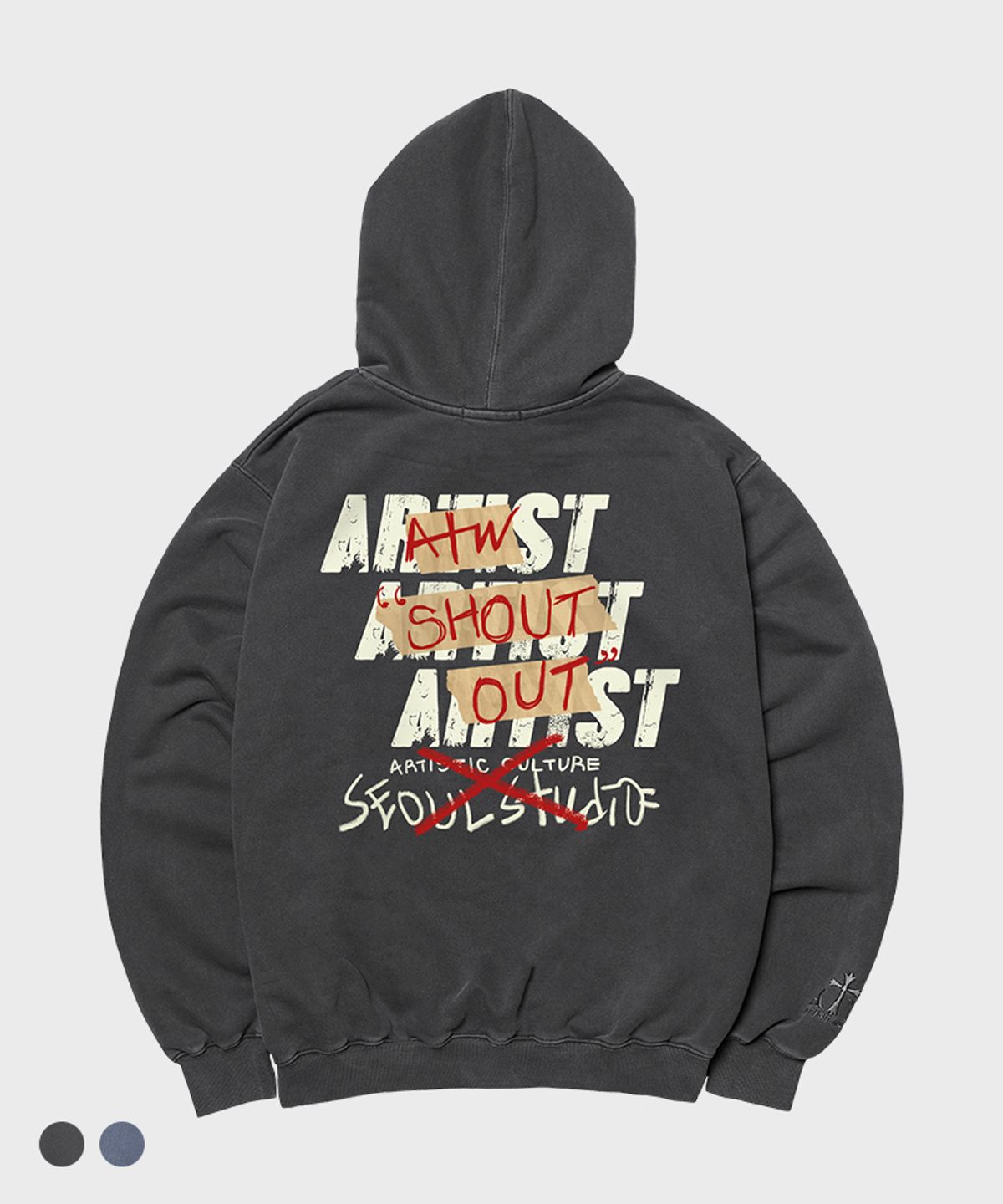 아티스트웨어(ARTISTWEAR) [ATW] 샤라웃 피그먼트 후드