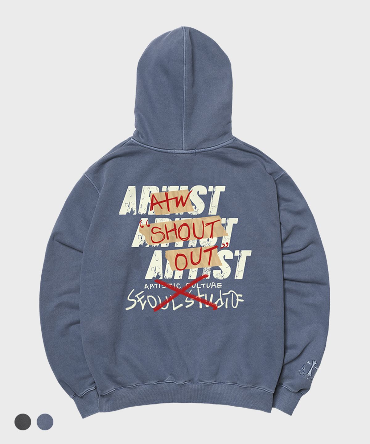 아티스트웨어(ARTISTWEAR) [ATW] 샤라웃 피그먼트 후드