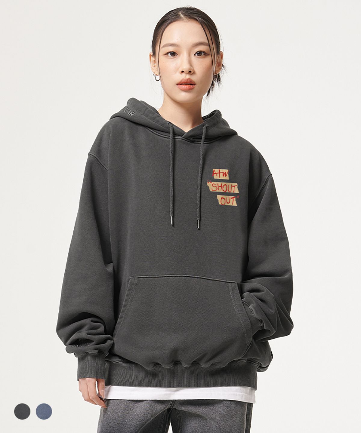 아티스트웨어(ARTISTWEAR) [ATW] 샤라웃 피그먼트 후드