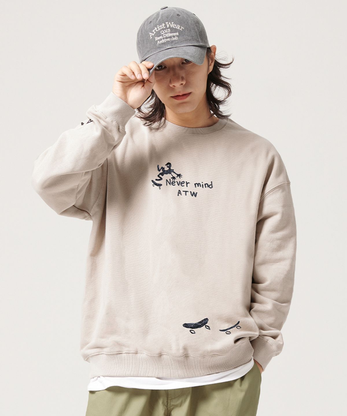아티스트웨어(ARTISTWEAR) [ATW] 네버마인드 맨투맨