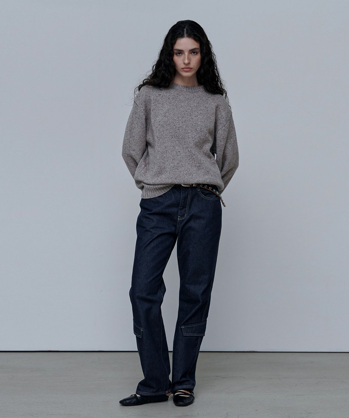 애니타임로릭(ANYTIME LOREAK) CLOVER POCKET PANTS-NAVY(W)