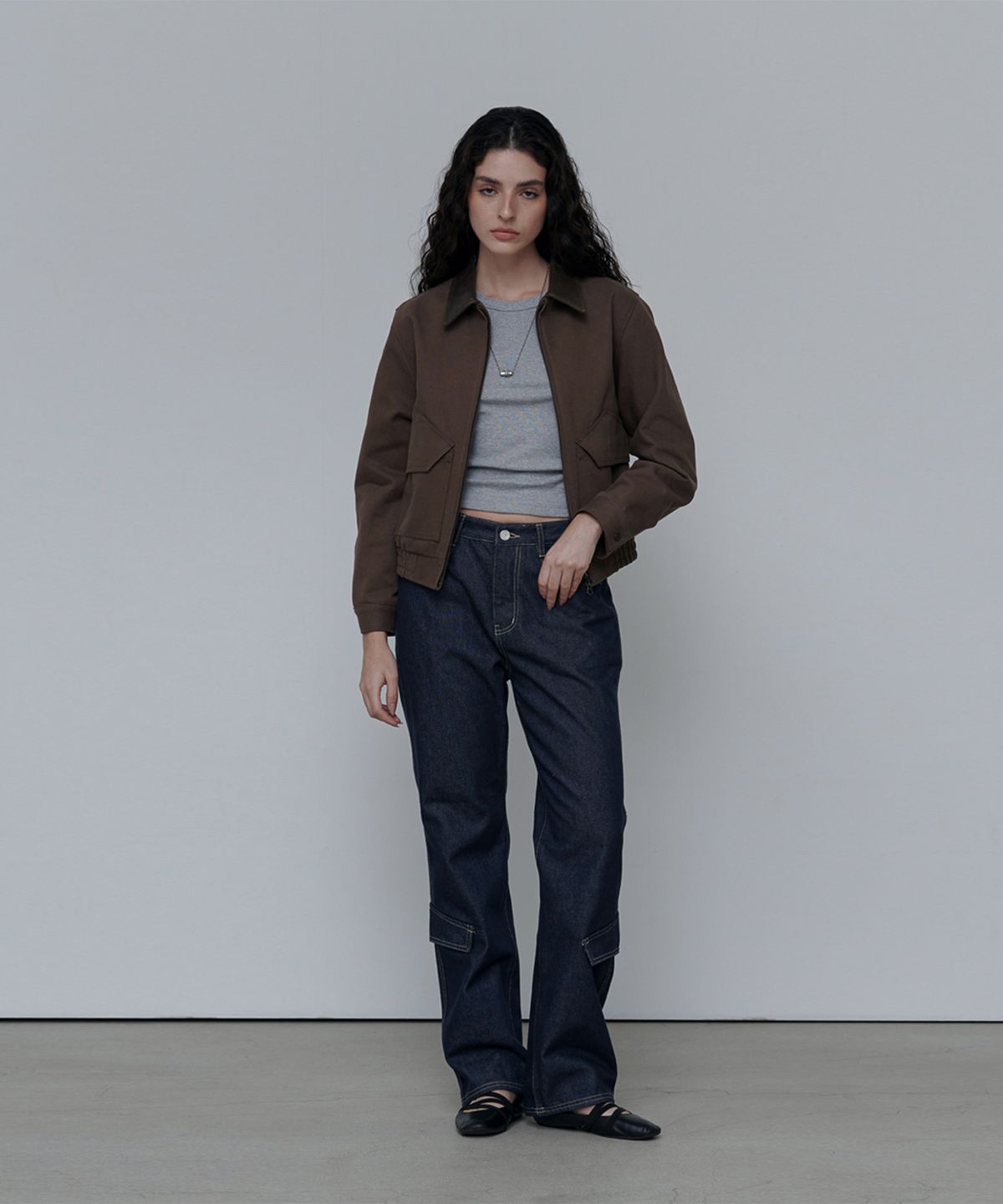 애니타임로릭(ANYTIME LOREAK) CLOVER POCKET PANTS-NAVY(W)