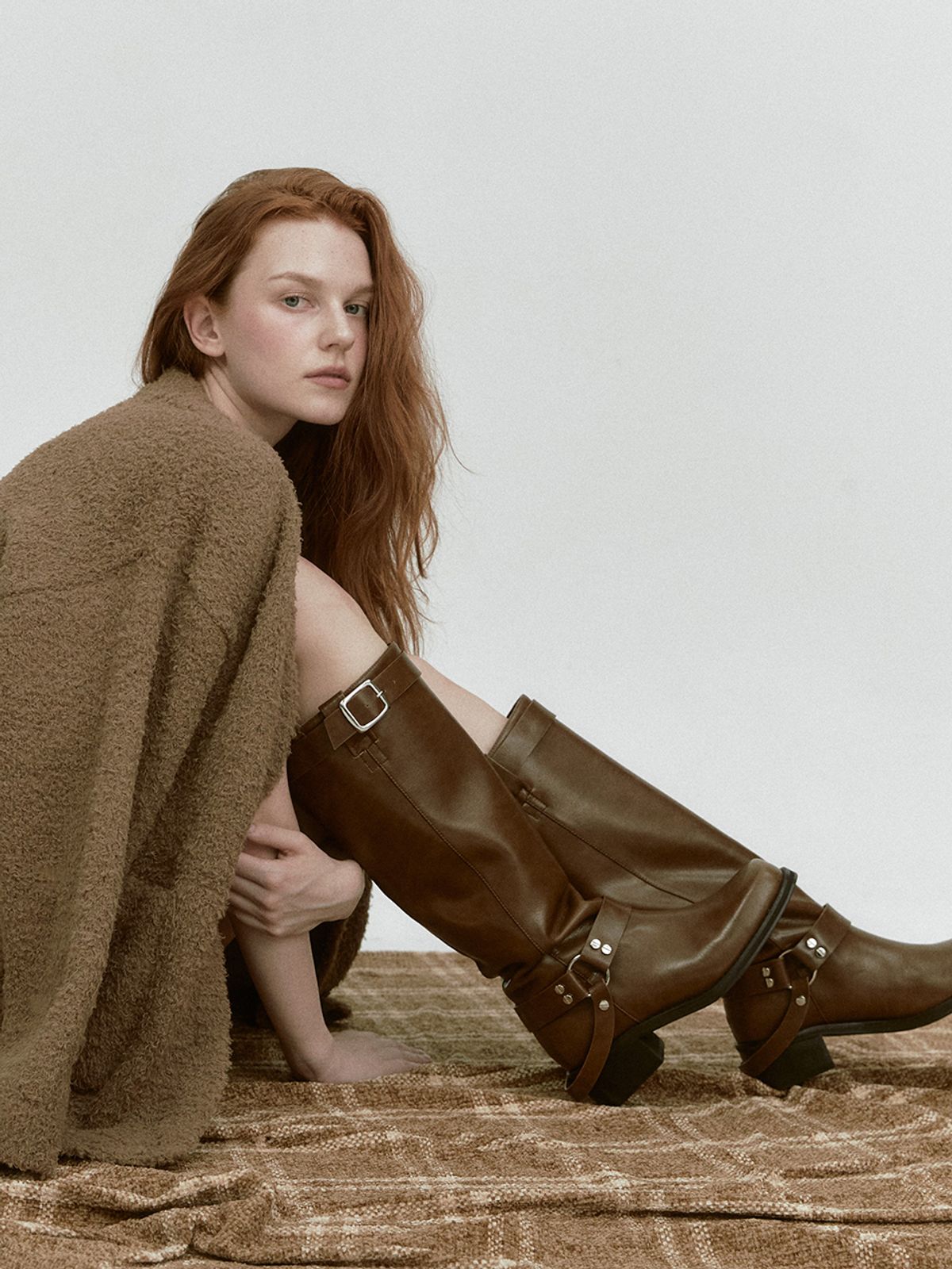 아수라(ASURA) MULTI LEATHER BOOTS (BROWN)