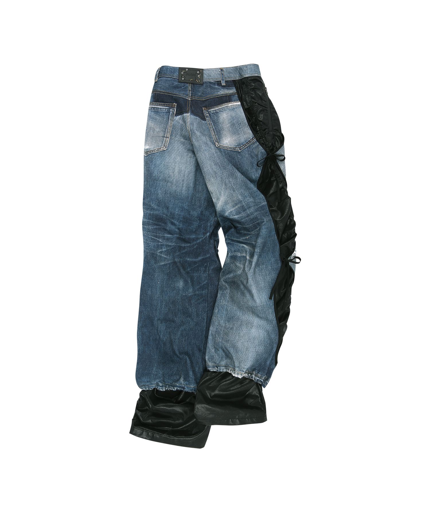 Andersson Bell トロンプルイユ プリント ジーンズ　サイズ28 ANDERSSON BELL - 【残り一点】Patchwork Printed Denim Trompe