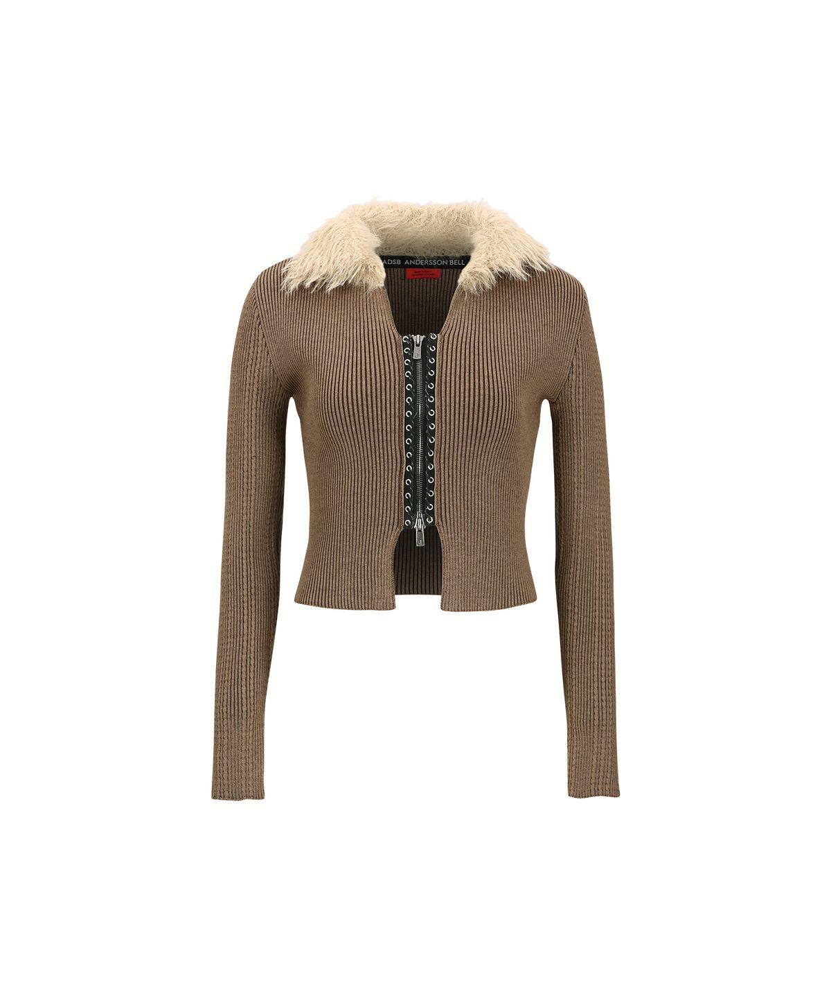 앤더슨벨(ADSB ANDERSSON BELL) 레이스업 니트 가디건 atb1185w(BROWN)