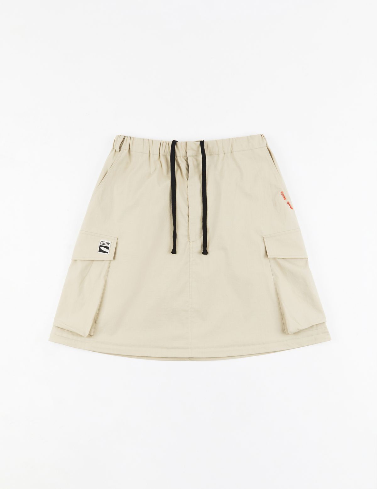 큐클리프(CUECLYP) [HOWOE] CueQ Skirt (Beige)