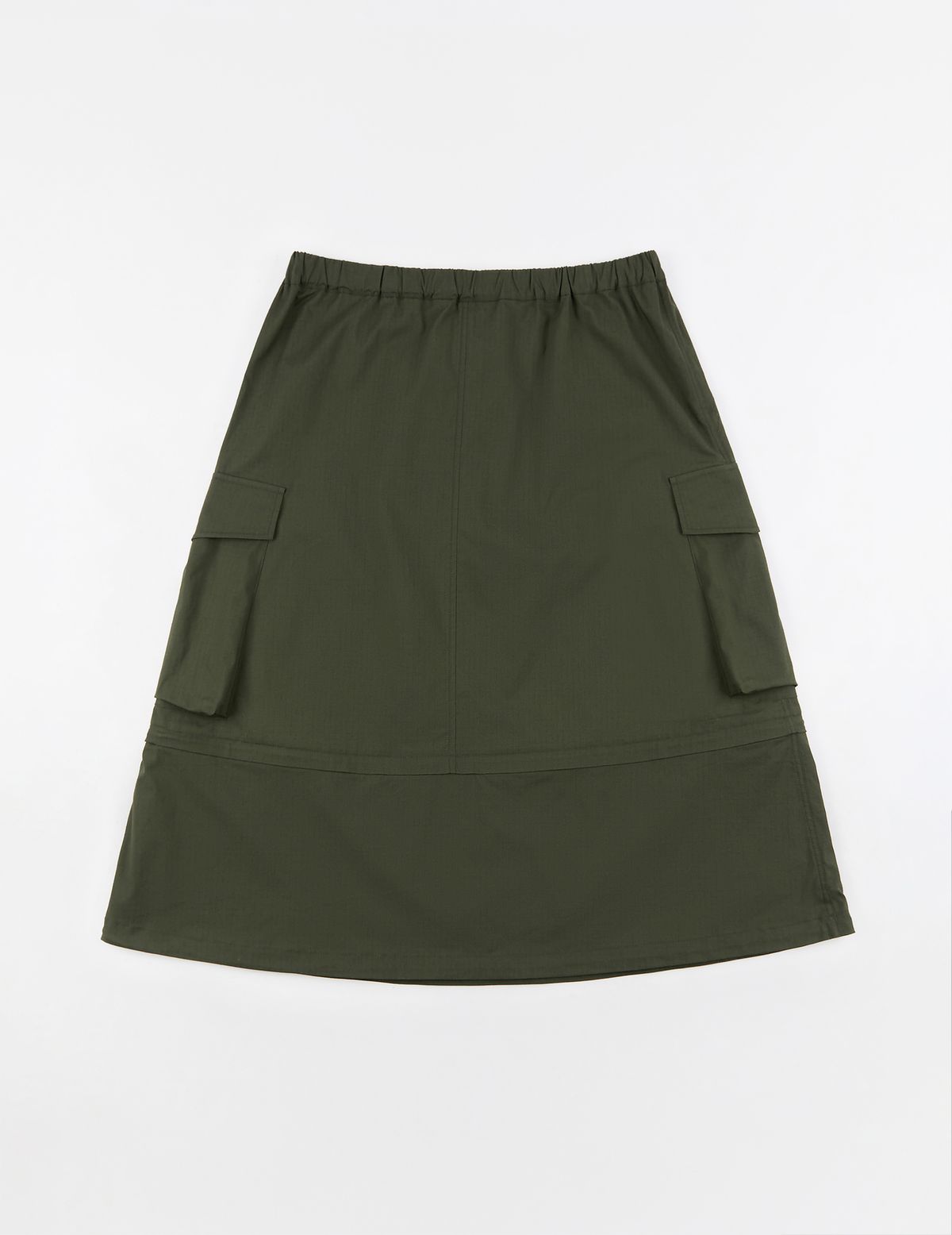 큐클리프(CUECLYP) [HOWOE] CueQ Skirt (Khaki)