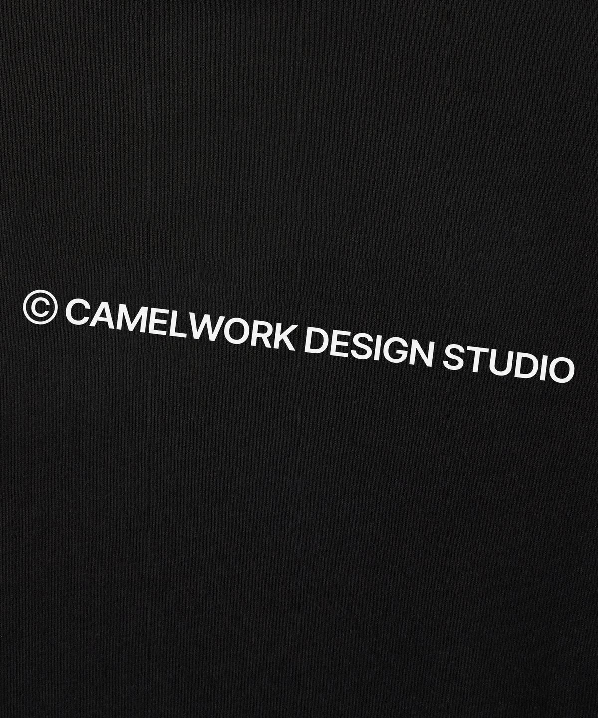 카멜워크(CAMEL WORK) 카멜 스튜디오 로고 스웨트셔츠(블랙)