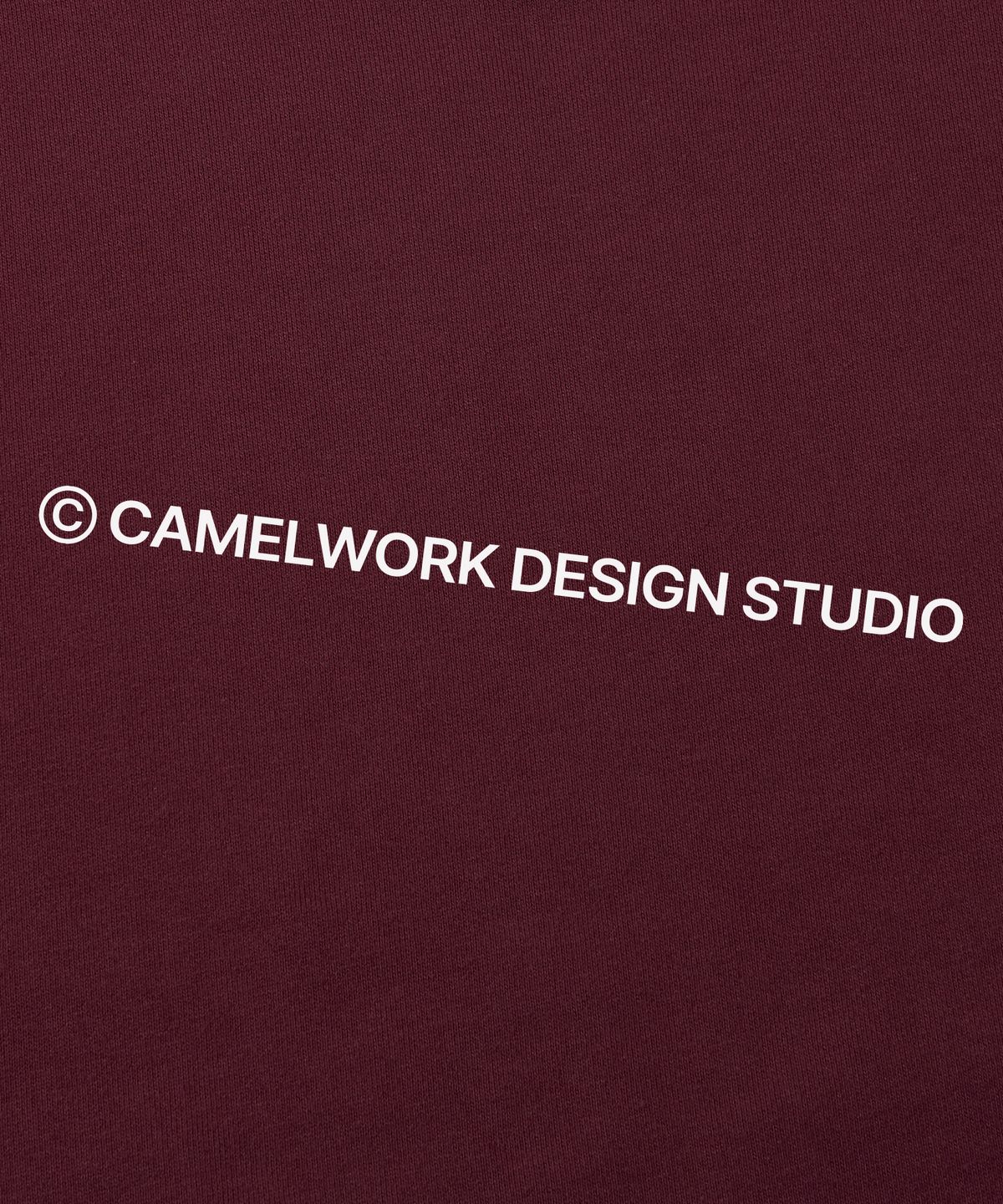 카멜워크(CAMEL WORK) 카멜 스튜디오 로고 스웨트셔츠(버건디)
