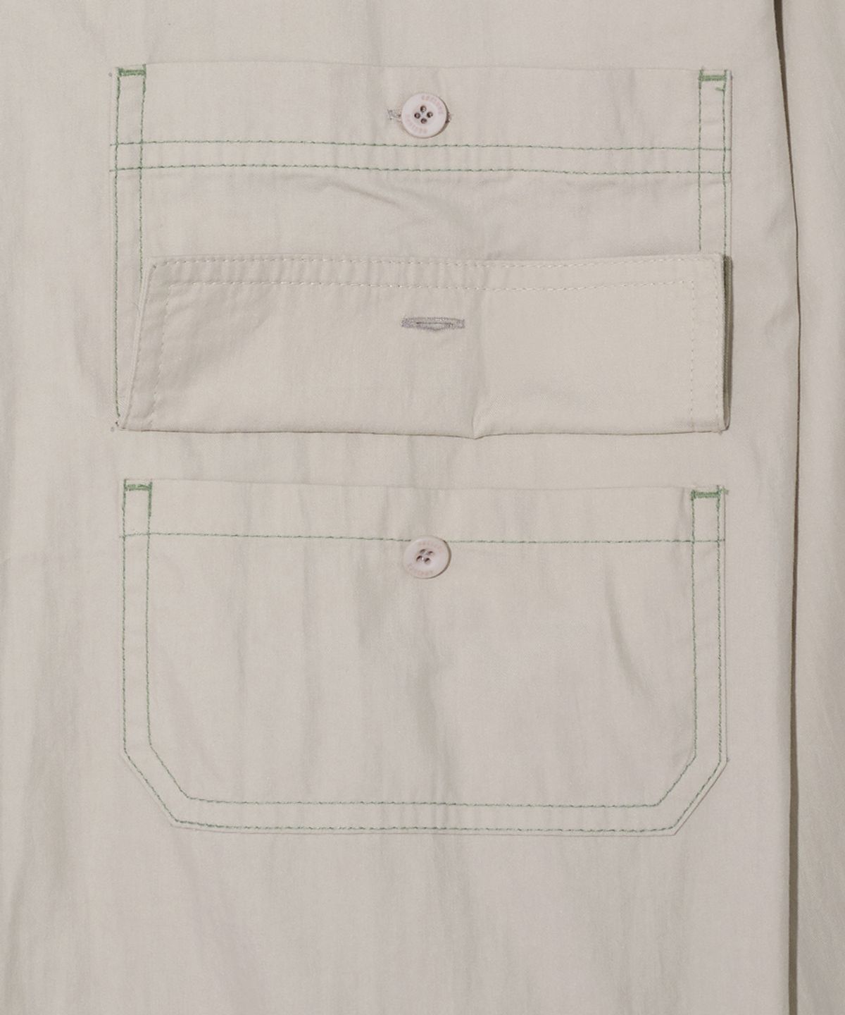 논타입(NONTYPE) MUITI-TYPE POCKET SHIRTS (BEIGE)
