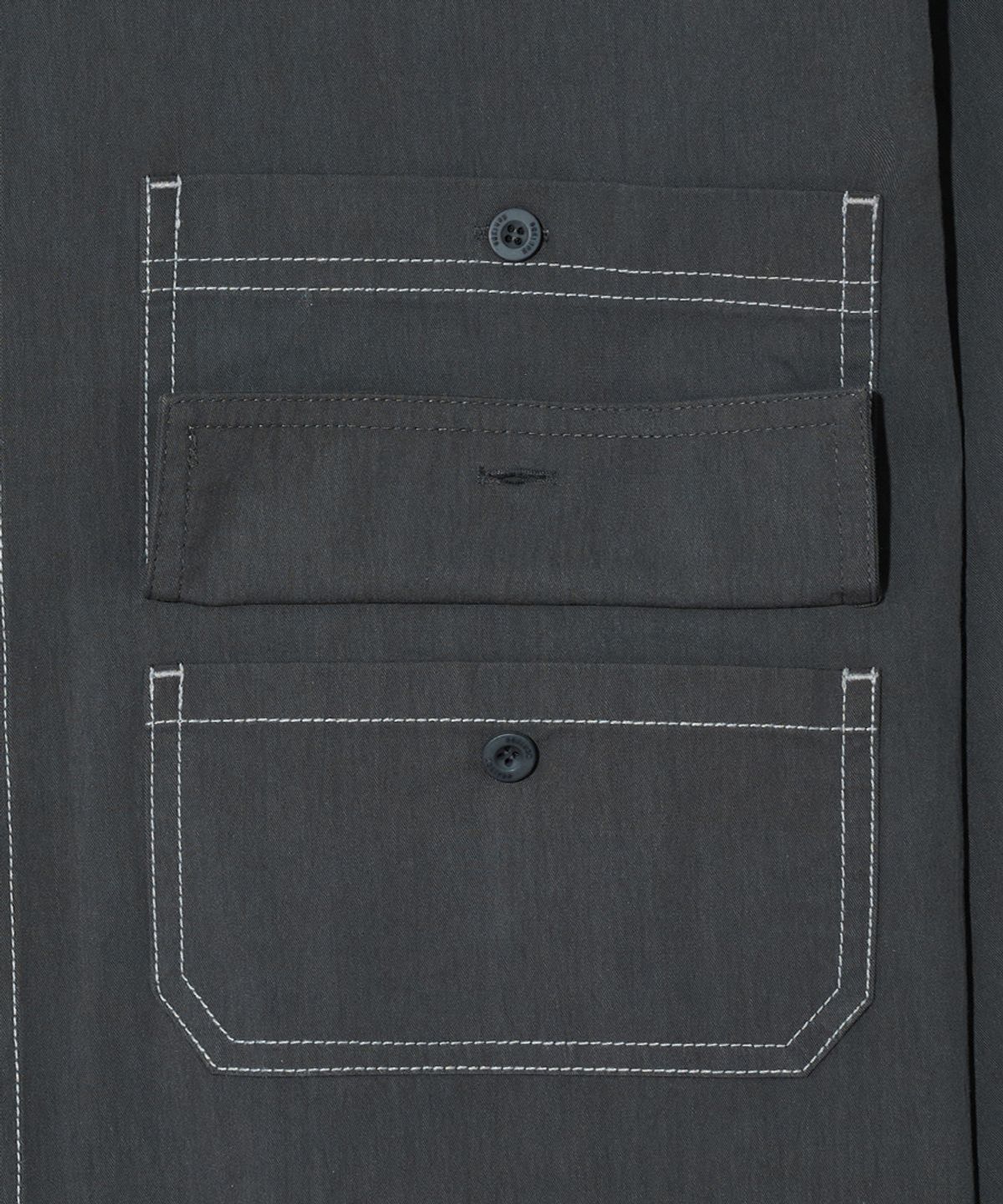 논타입(NONTYPE) MUITI-TYPE POCKET SHIRTS (CHARCOAL)