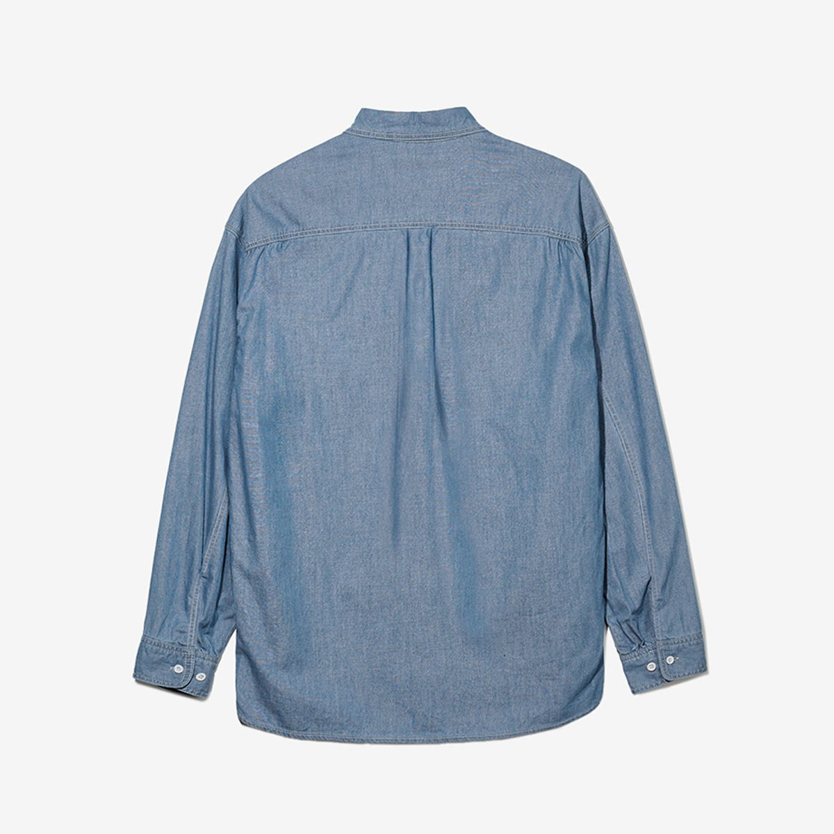 논타입(NONTYPE) STITCH DENIM SHIRTS (BLUE)