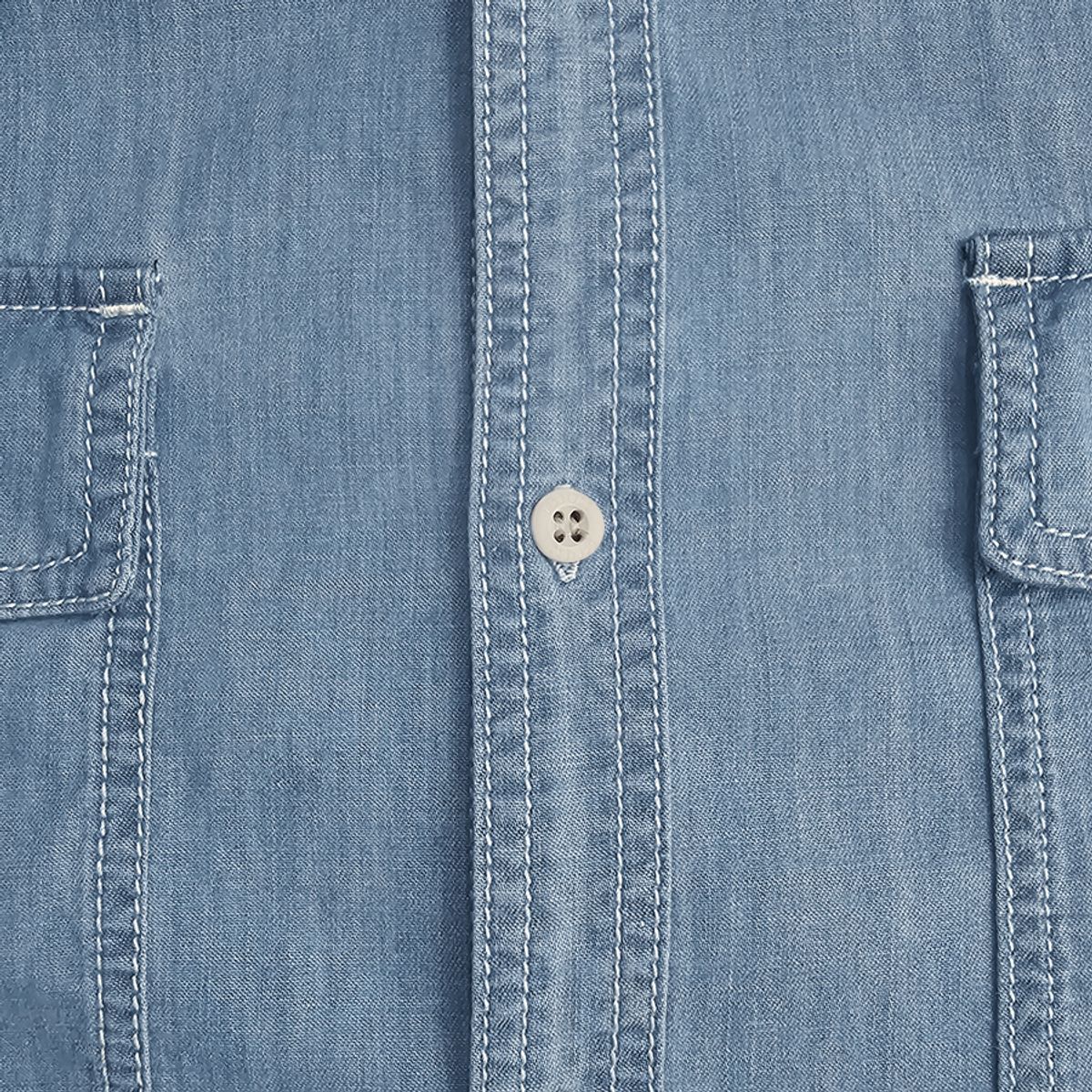 논타입(NONTYPE) STITCH DENIM SHIRTS (BLUE)