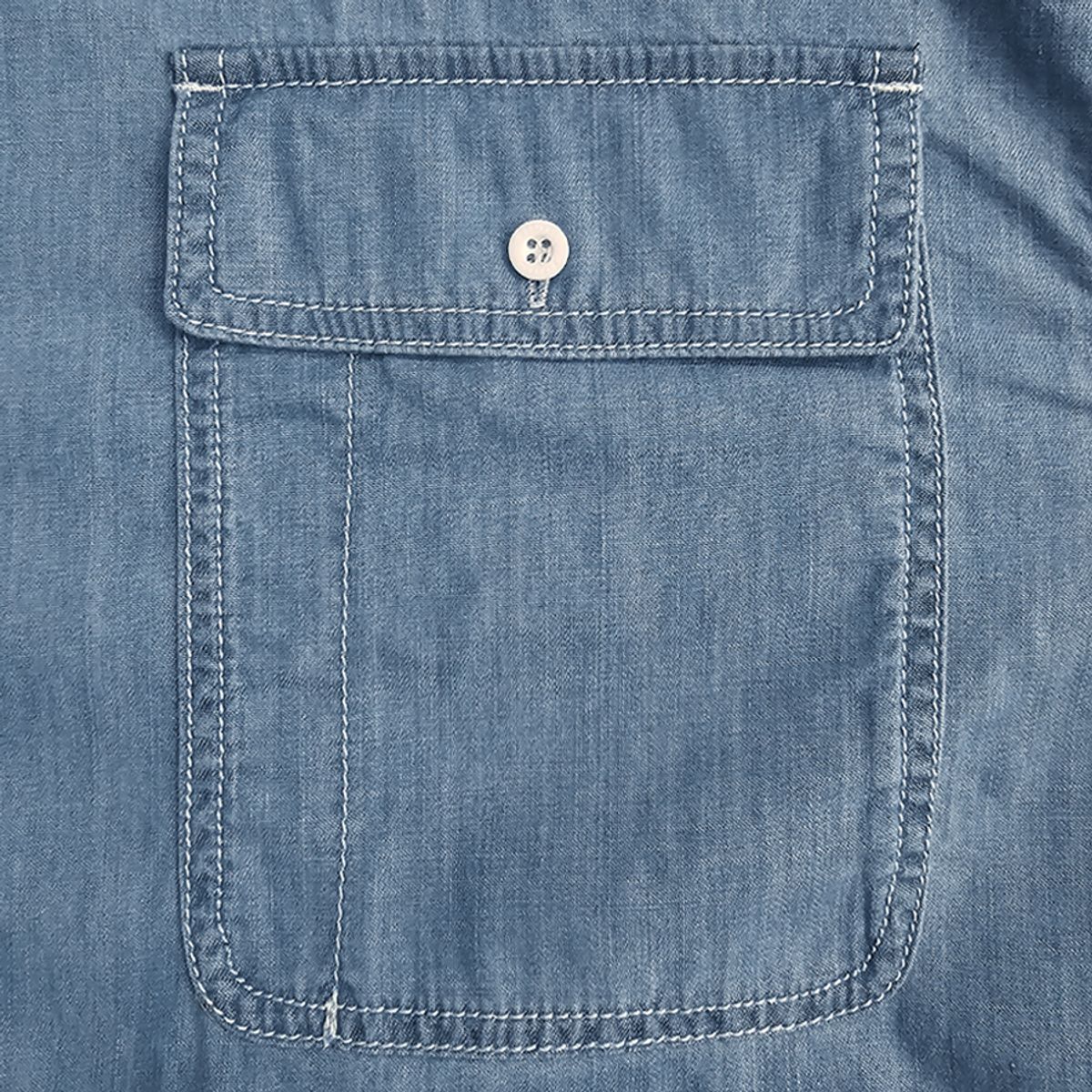 논타입(NONTYPE) STITCH DENIM SHIRTS (BLUE)