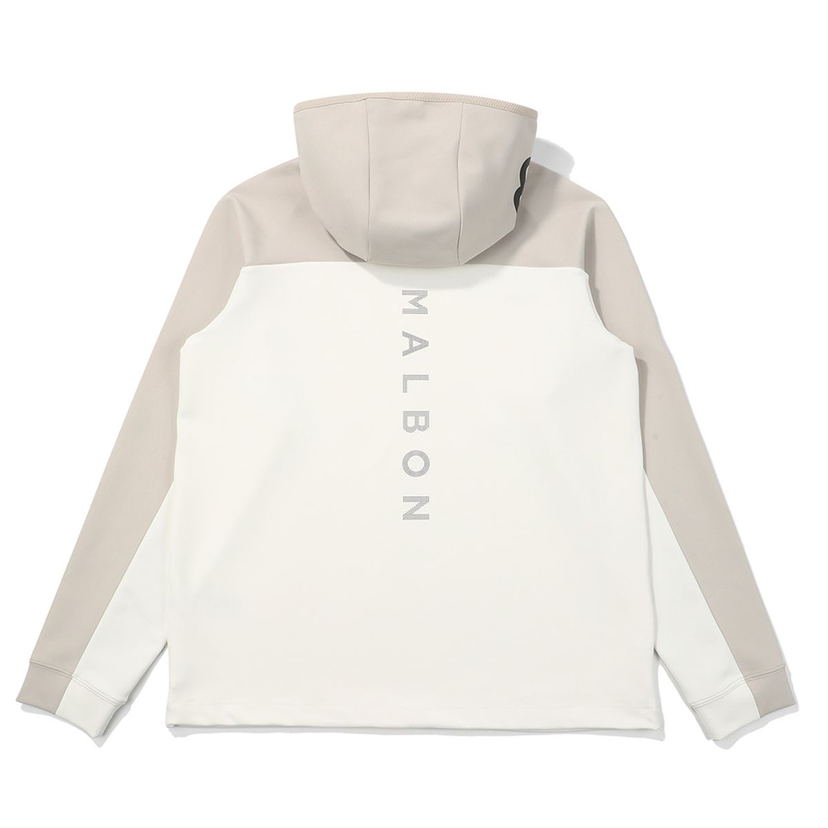 말본 골프(MALBON GOLF) 말본 컬러블럭 미드레이어 후드 OFF WHITE (MAN)