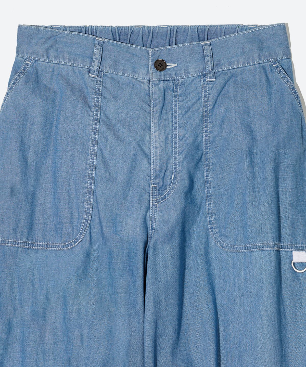 논타입(NONTYPE) DENIM PARACHUTE PANTS (BLUE)