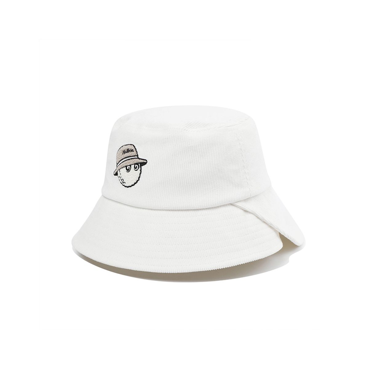 말본 골프(MALBON GOLF) 코듀로이 와펜 버킷햇 IVORY (WOMAN)